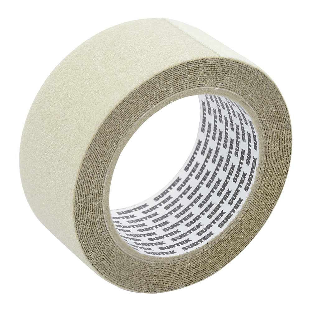 Cinta antiderrapante ancho 48 mm de 5 m, transparente Surtek