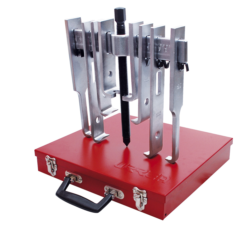 Extractor quijada recta tipo "A" 6 ton, 15 piezas en caja metálica Urrea