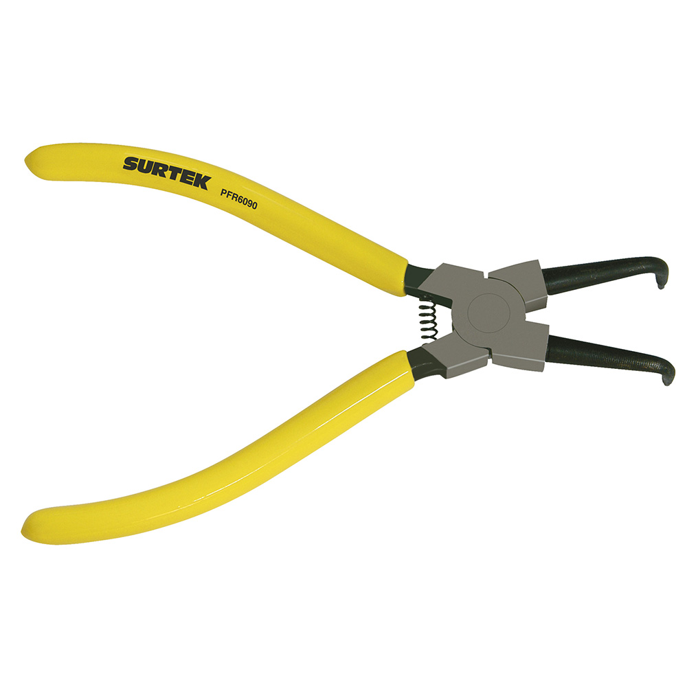 Pinza para anillos de retención fijas interno 1.8 mm ángulo de 90° doble mango de vinil Surtek