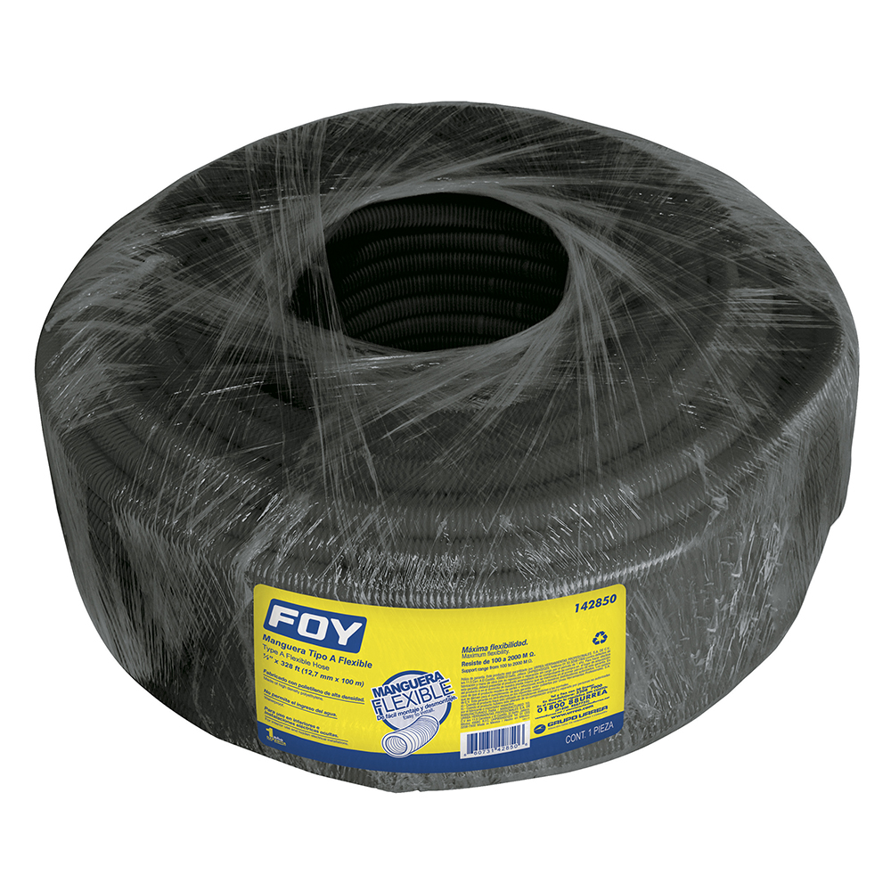 Manguera flexible para cable, reforzada 1/2" 100 m Foy