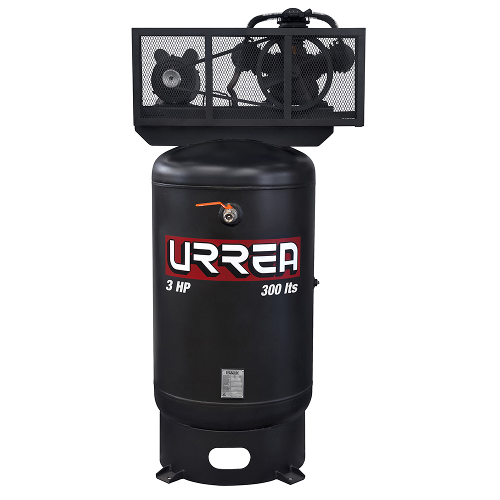 Compresor de aire eléctrico de banda vertical 300L, 3HP, 127V - 220V Urrea