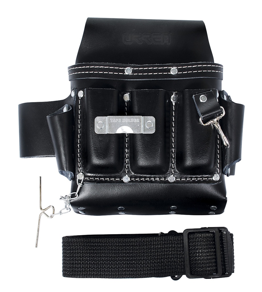 Portaherramientas de piel tipo vaqueta, 10 bolsillos Urrea