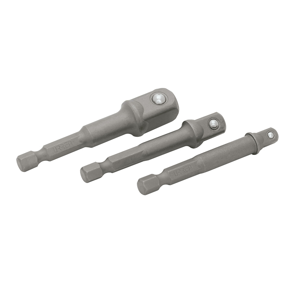 Juego de adaptadores para dados, varios cuadros, 3 piezas en blíster Urrea