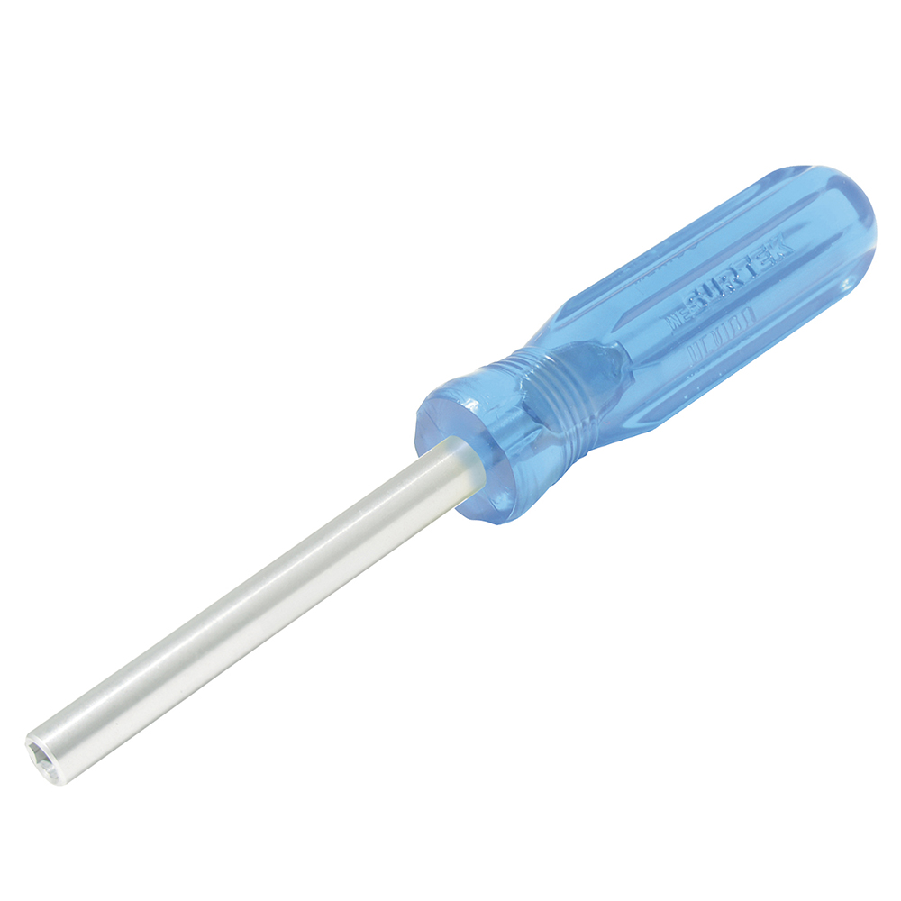 Destornillador con mango azul, mágnetico para puntas hexágono intercambiables de 1/4" Surtek