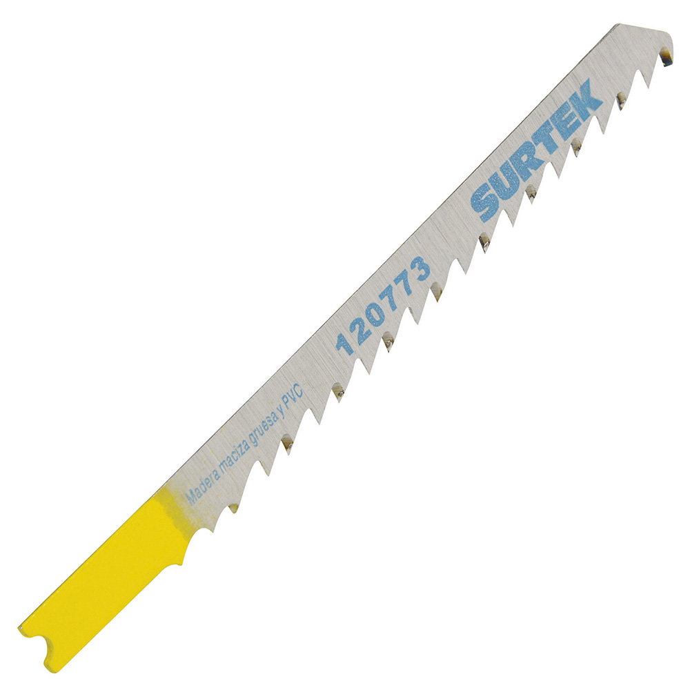 Segueta para sierra caladora zanco tipo U para corte recto, acabado grueso, 100 mm, 6 dpp Surtek