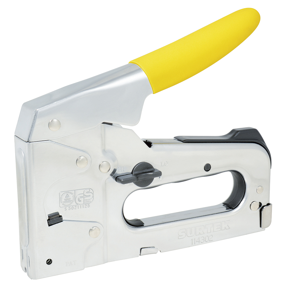 Engrapadora metálica tipo pistola 4 en 1 para grapas 1/4" a 9/14" Surtek