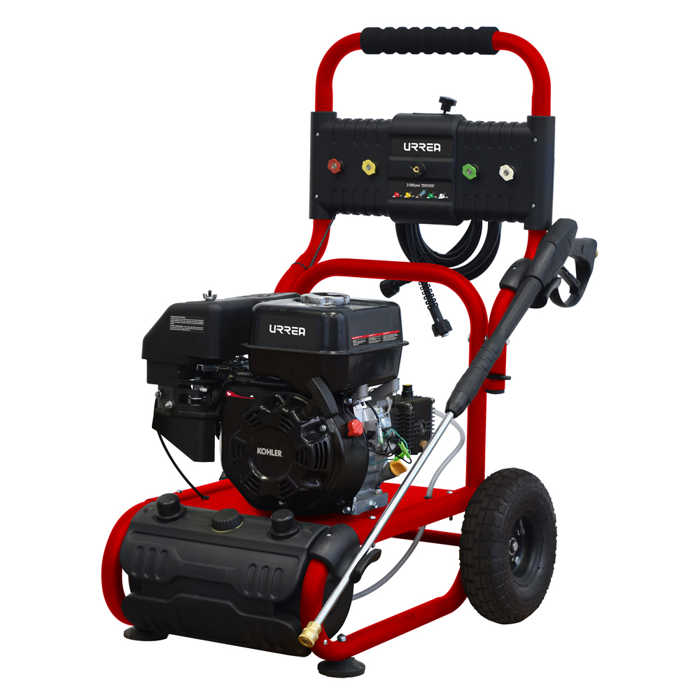 Hidrolavadora a gasolina 6.5 HP 3200 PSI, 18.1 Lt por minuto Urrea