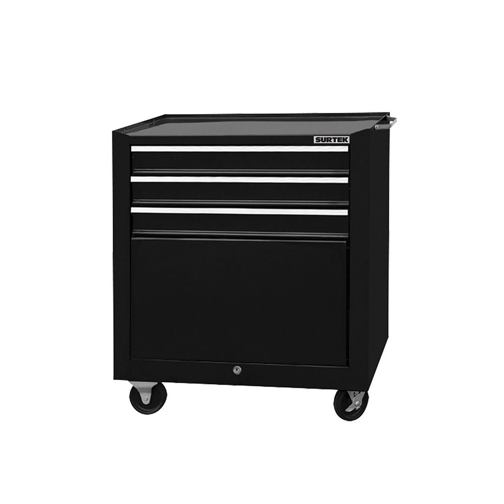 Gabinete móvil con 4 gavetas color negro 27" Surtek