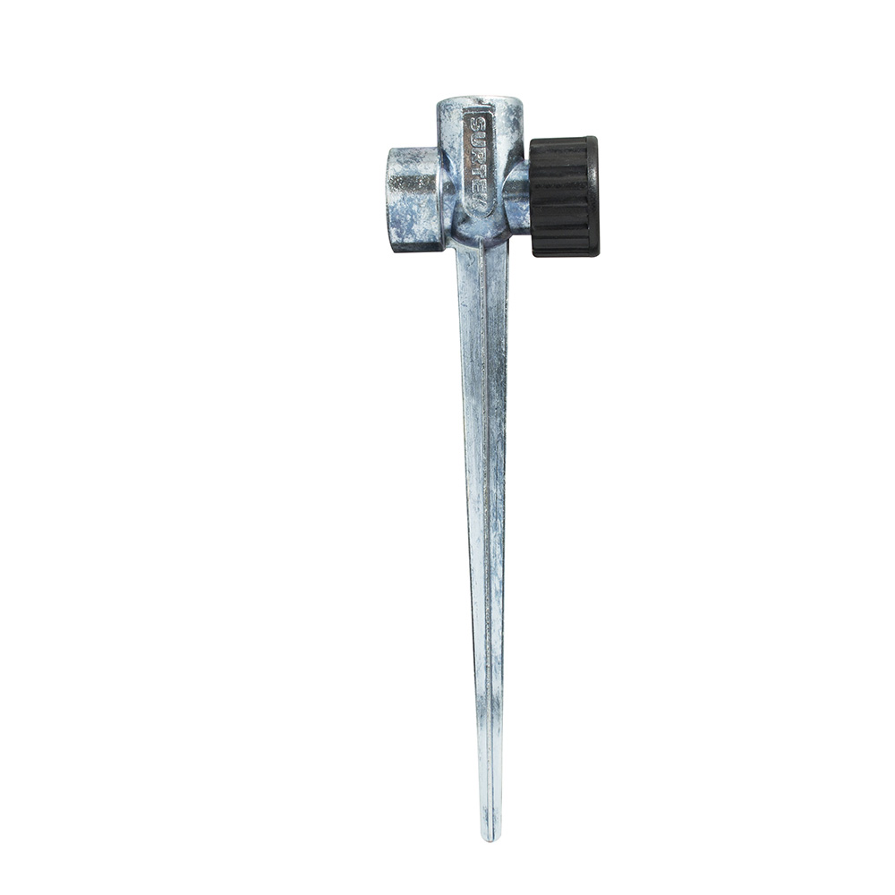 Estaca metálica universal para aspersor 11", 2 vías Surtek