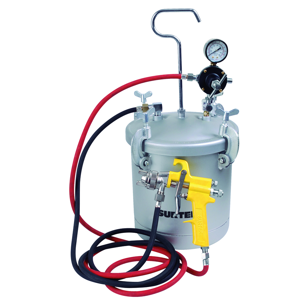 Equipo industrial para pintar, capacidad 10 Lt, 72 PSI Surtek