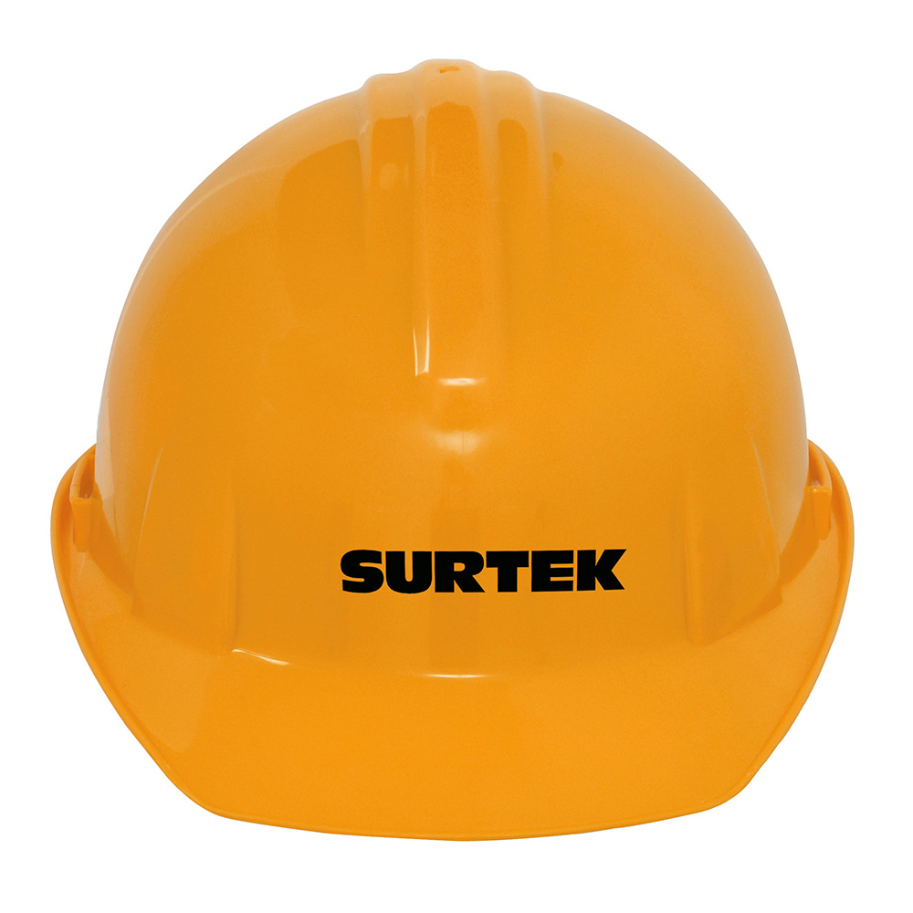 Casco de seguridad con ajuste de intervalos, color naranja Surtek