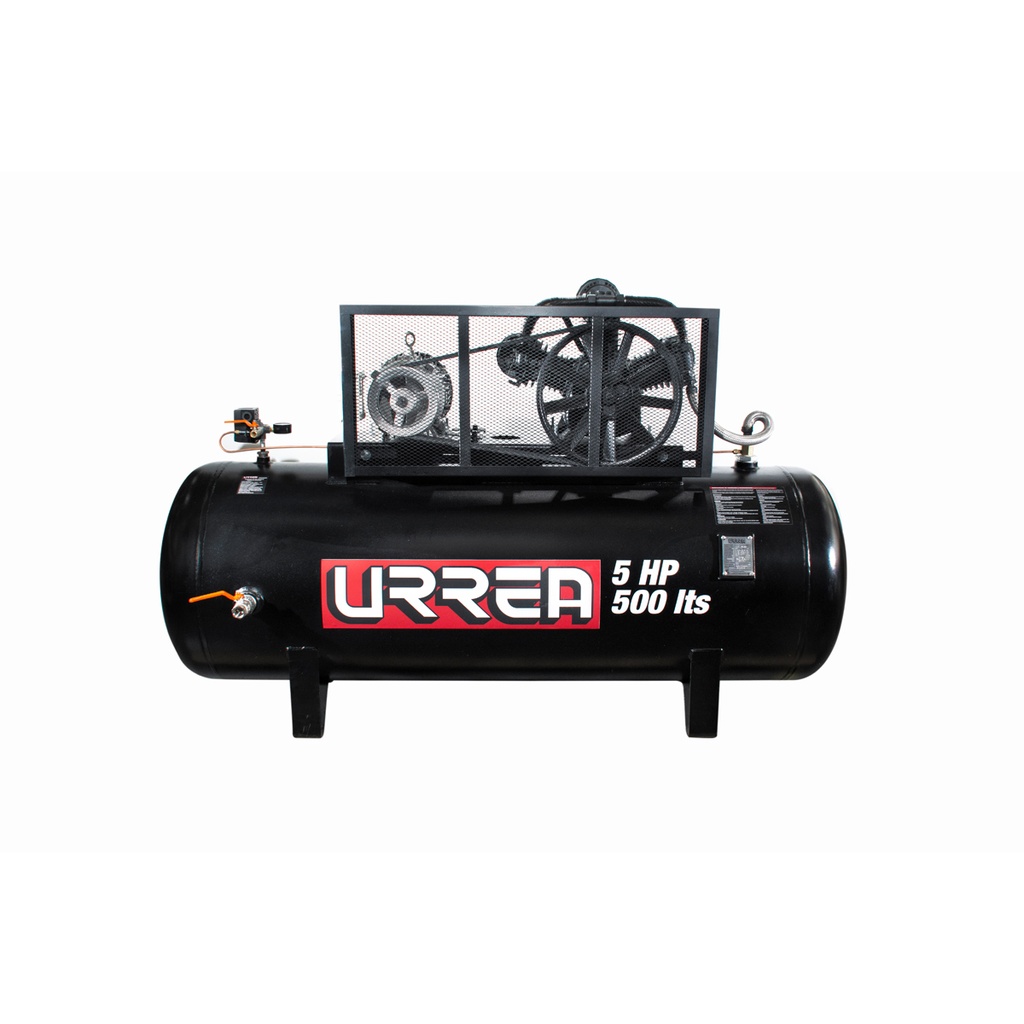 Compresor de aire eléctrico de banda 500L, 5HP, 220V - 440V Urrea