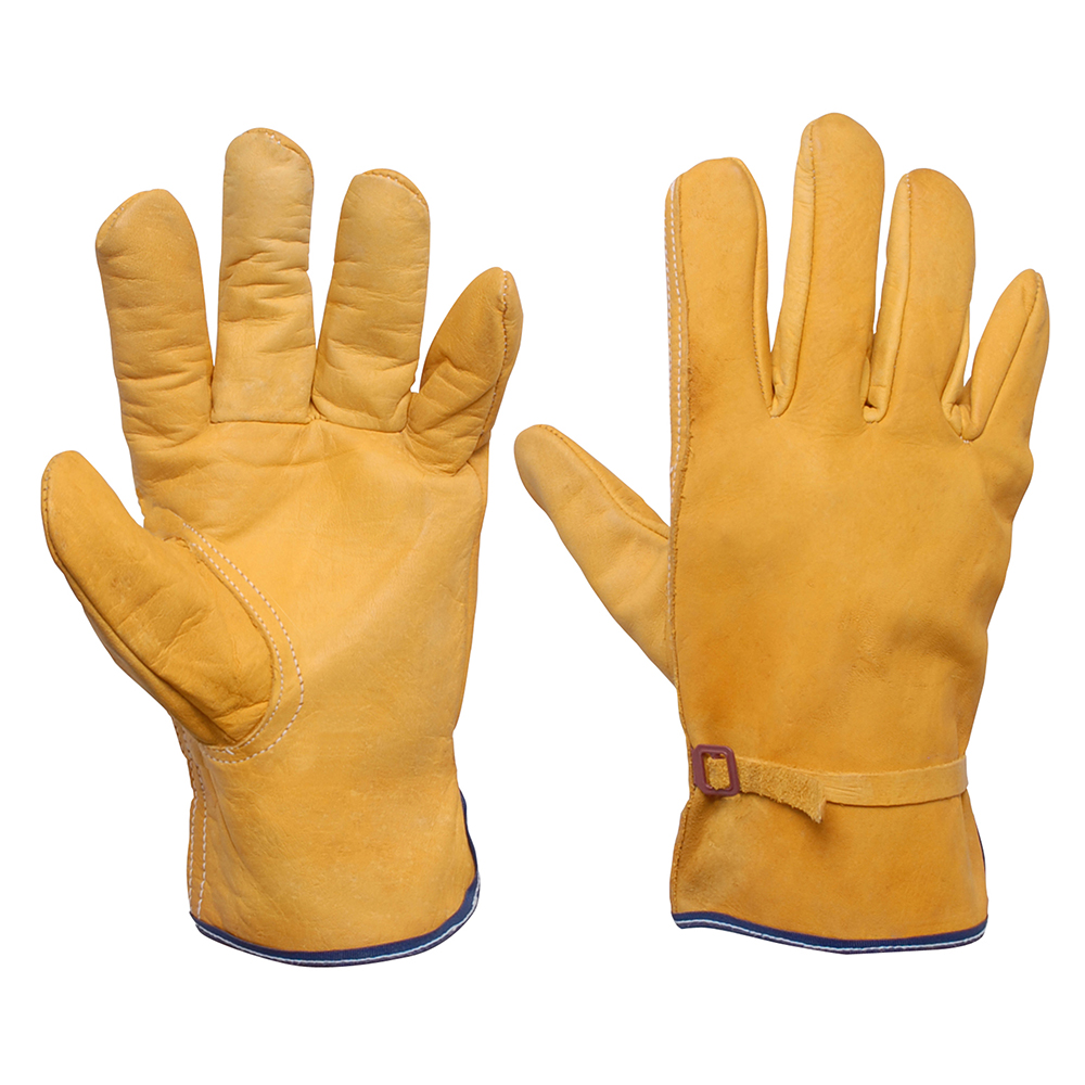 Guantes de piel tipo argonero con cintillo unitalla Surtek