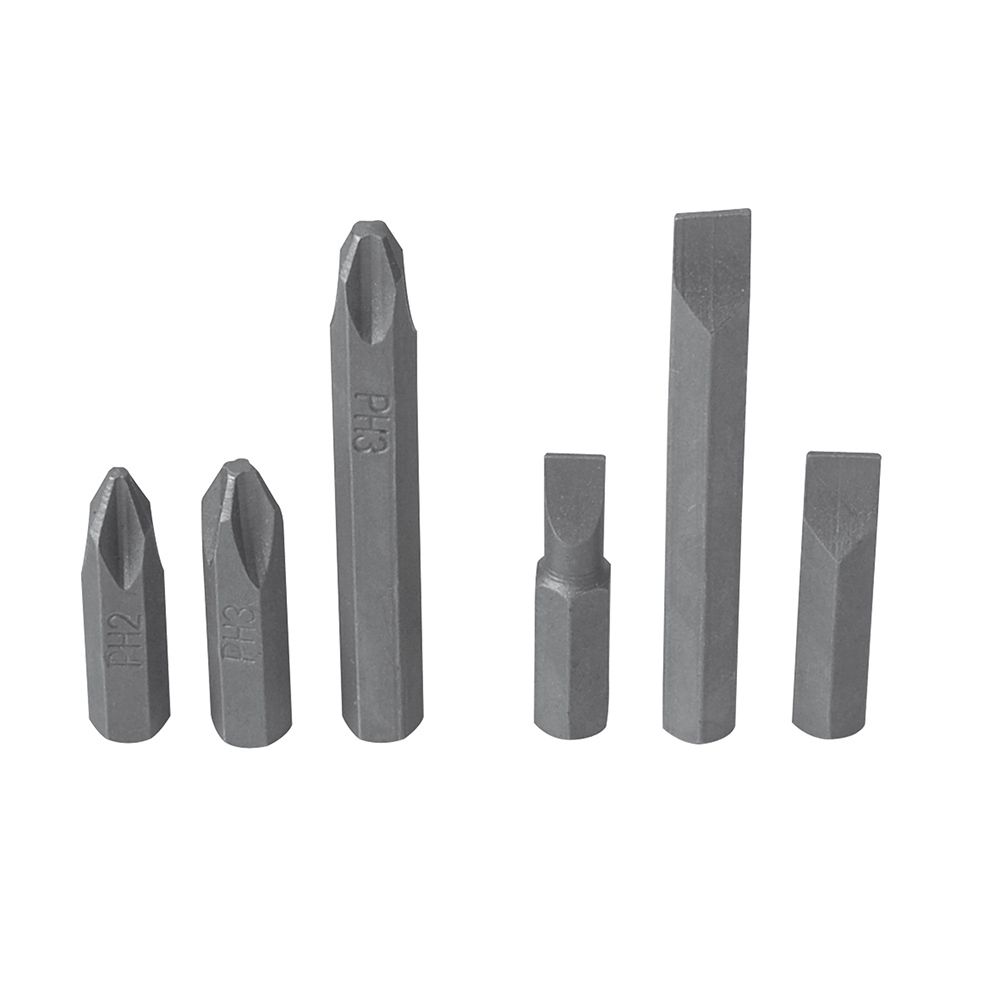 Juego de puntas de impacto combinadas intercambiables para destornillador D10,6 pz en cajP Surtek