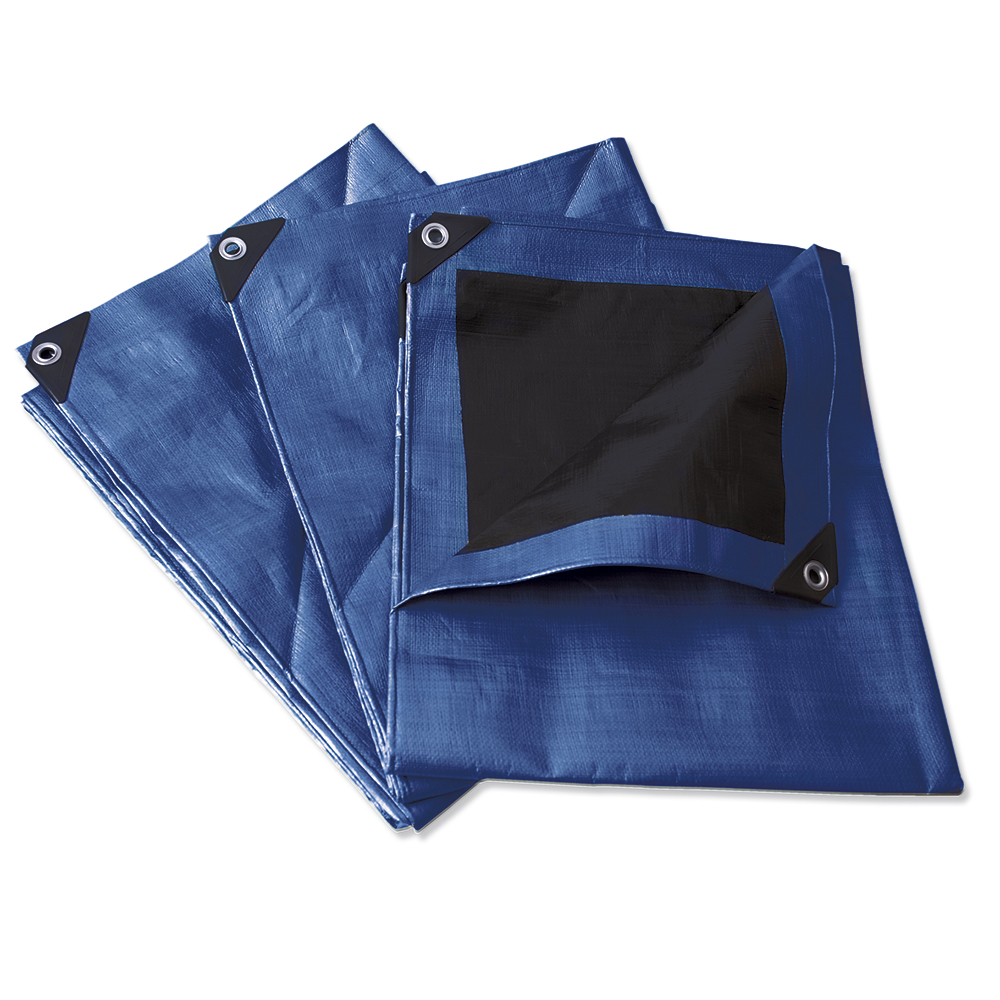 Lona de polietileno reforzada color azul, 3 x 4 m Surtek