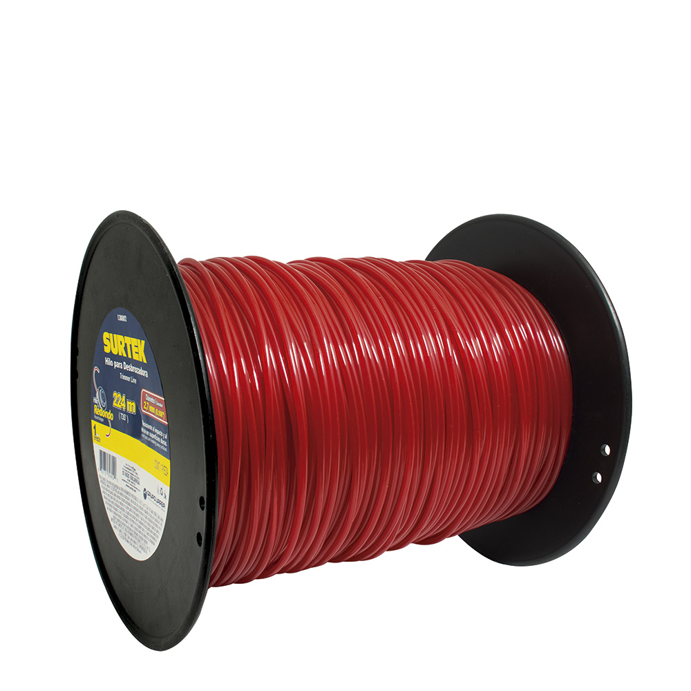Nailon redondo para desbrozadora en carrete, 2.7 mm x 224 m Surtek