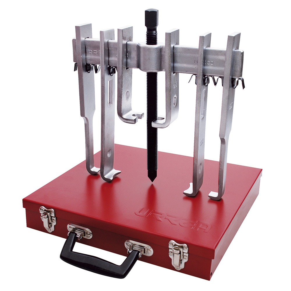 Extractor quijada recta tipo "A" 10 ton, 13 piezas en caja metálica Urrea