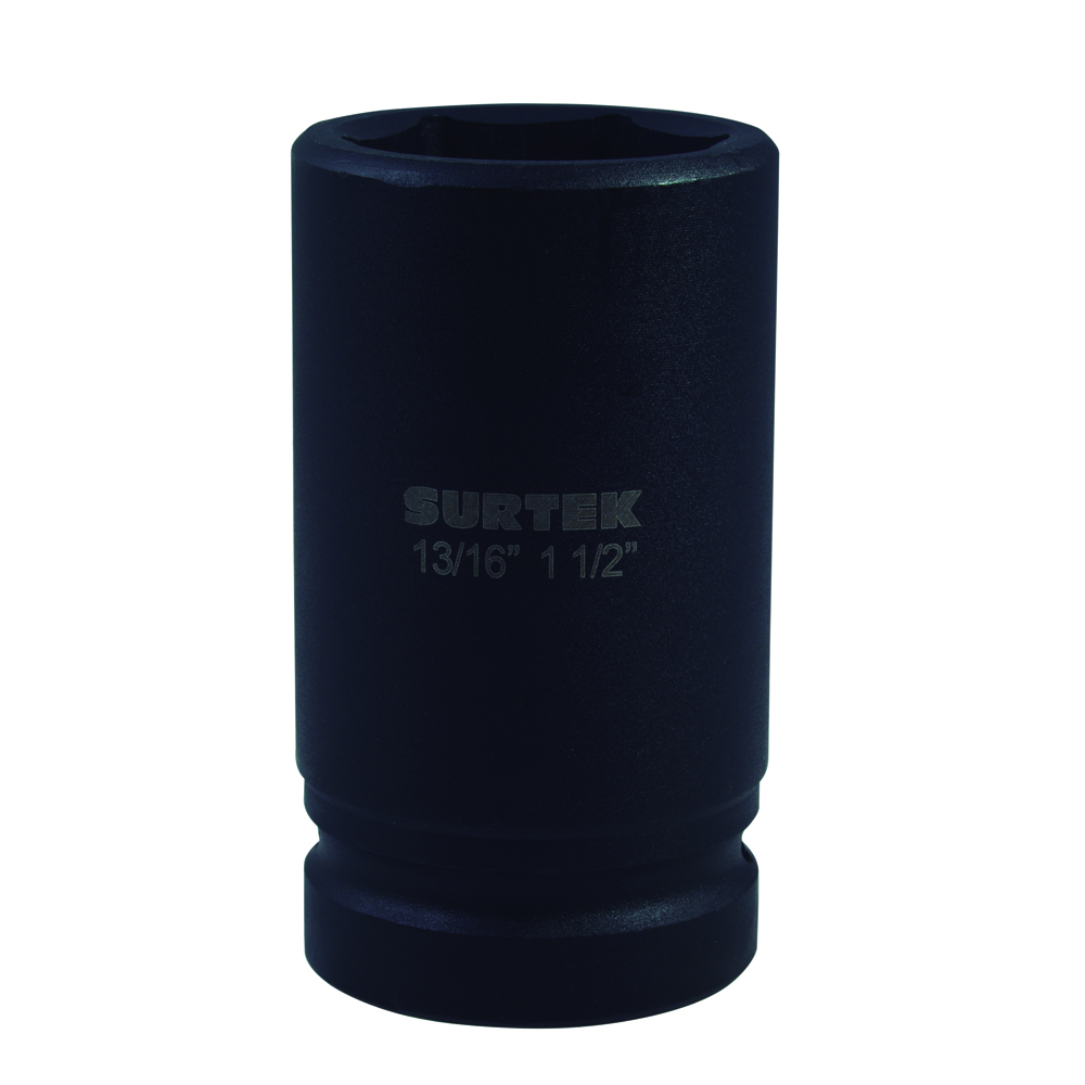 Dado de impacto pulgadas, doble boca, cuadro para capuchón 13/16", 1-1/2" Surtek