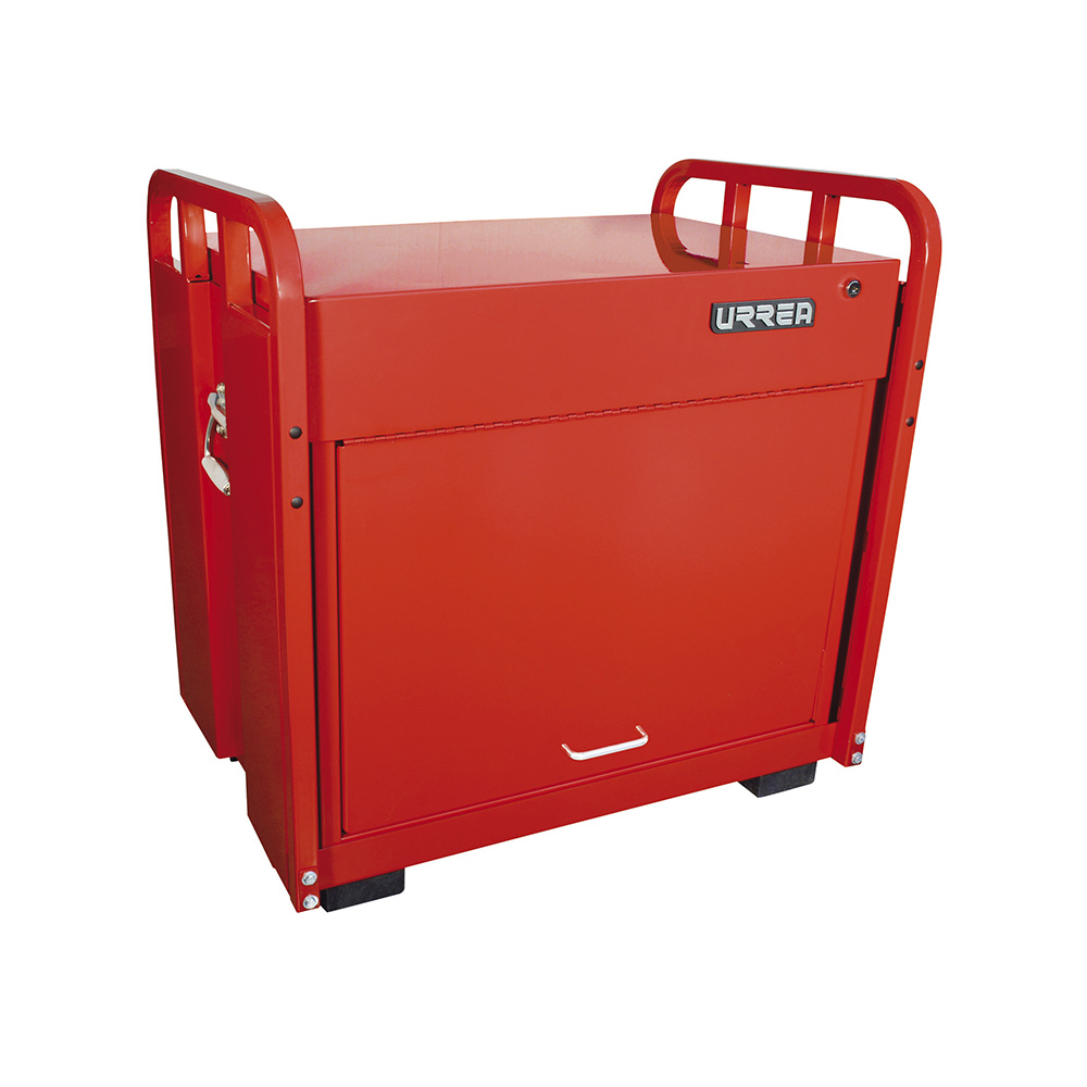 Gabinete de servicio en sitio con 7 gavetas color rojo 30" Urrea