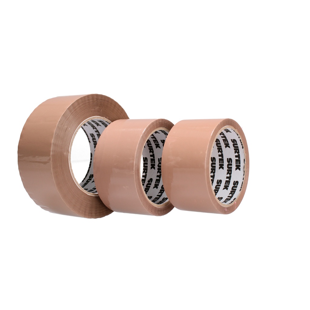 Cinta canela de acrílico para empacar 48mm x 40 m Surtek