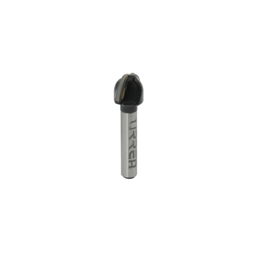 Broca para router de acero de media caña 3/8" zanco de 1/4" Urrea