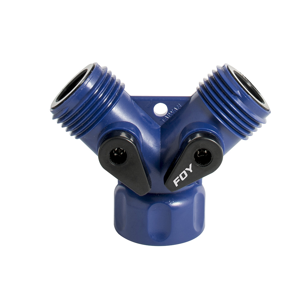 Adaptador para manguera de riego en "Y" de plástico 11 x 7cm Foy