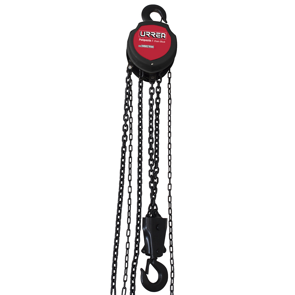 Polipasto manual 2 ramales, 5 ton, cadena 3 m Urrea