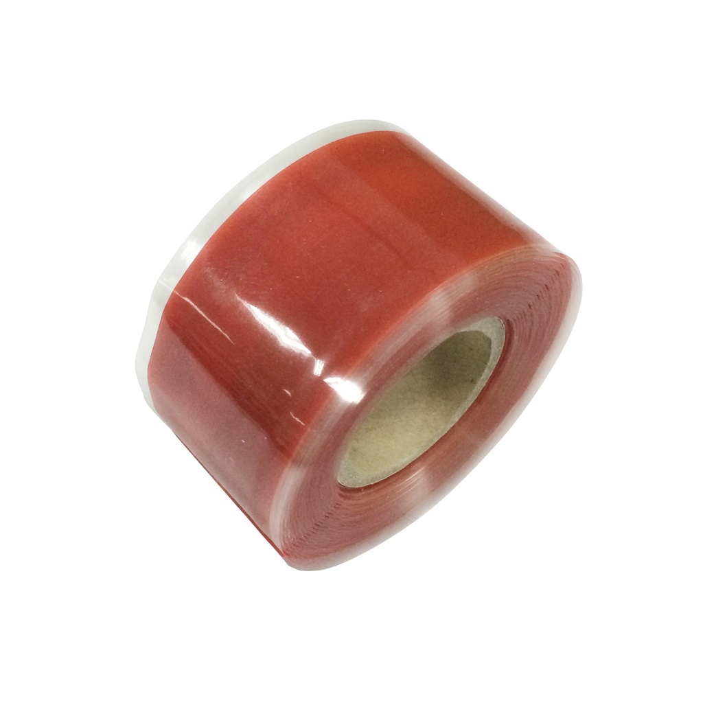 Cinta roja de silicón de autofusión 25 mm x 3 m, en blíster Urrea