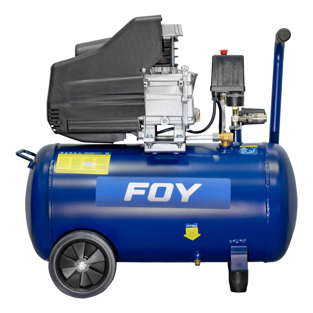 Compresor de aire eléctrico lubricado 40L, 1.5HP, 127V Foy