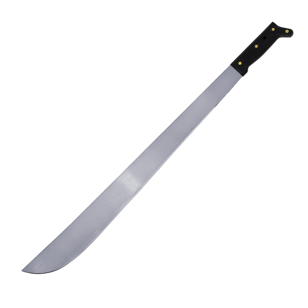 Machete troquelado con mango negro recto 18" Surtek