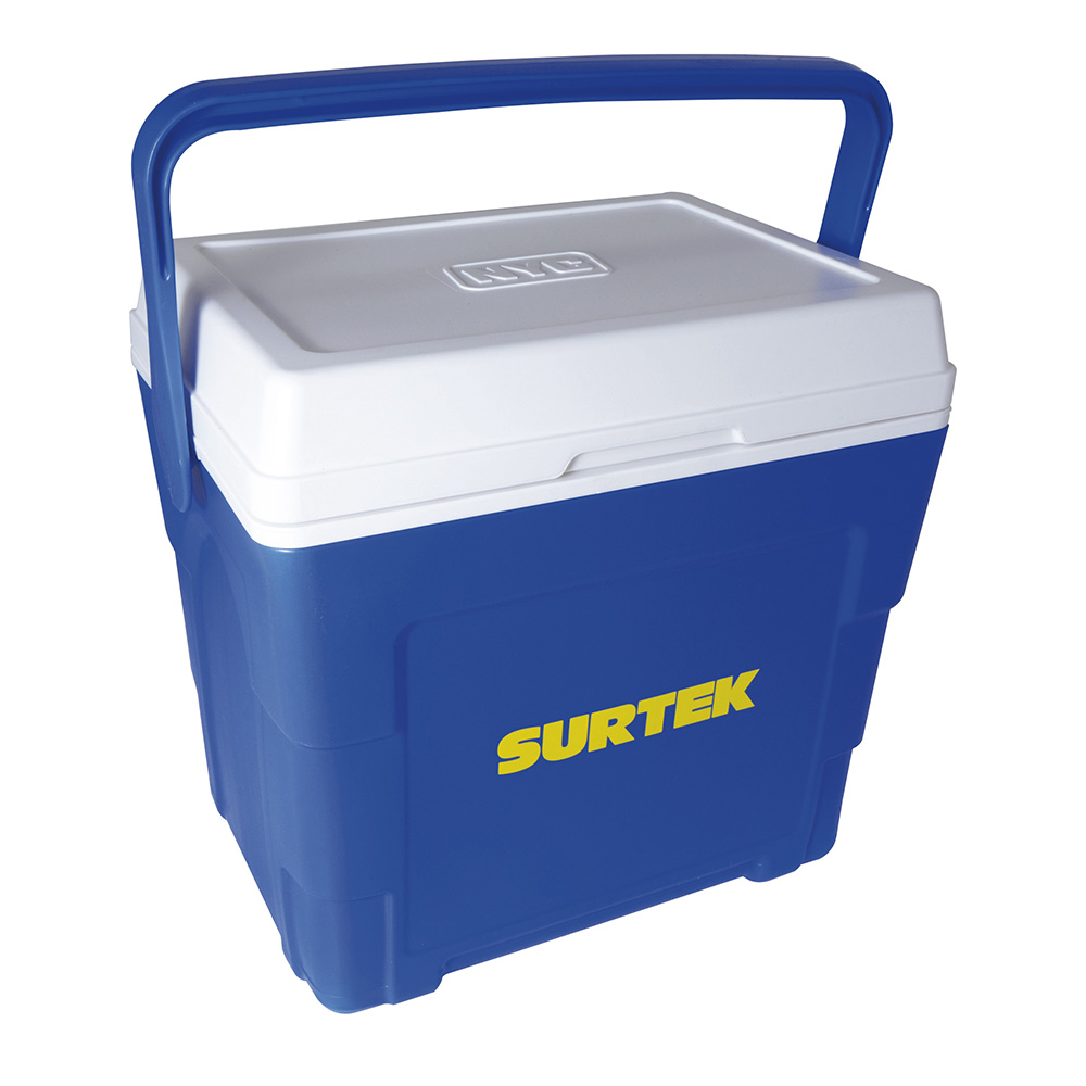 Hielera azul de 16 Lt, 38.9 x 29 x 27.5 cm Surtek