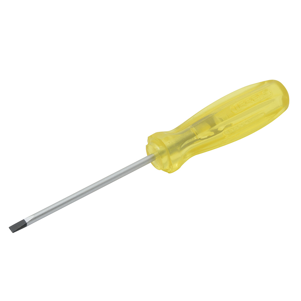 Destornillador con mango ámbar, punta cabinet barra redonda 1/8" x 2-1/2" Urrea