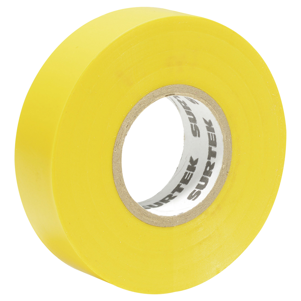 Cinta amarilla para aislar 19 mm x 9 m Surtek