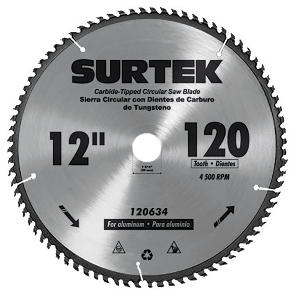 Disco para sierra circular para corte madera 60 dientes, 12" Surtek