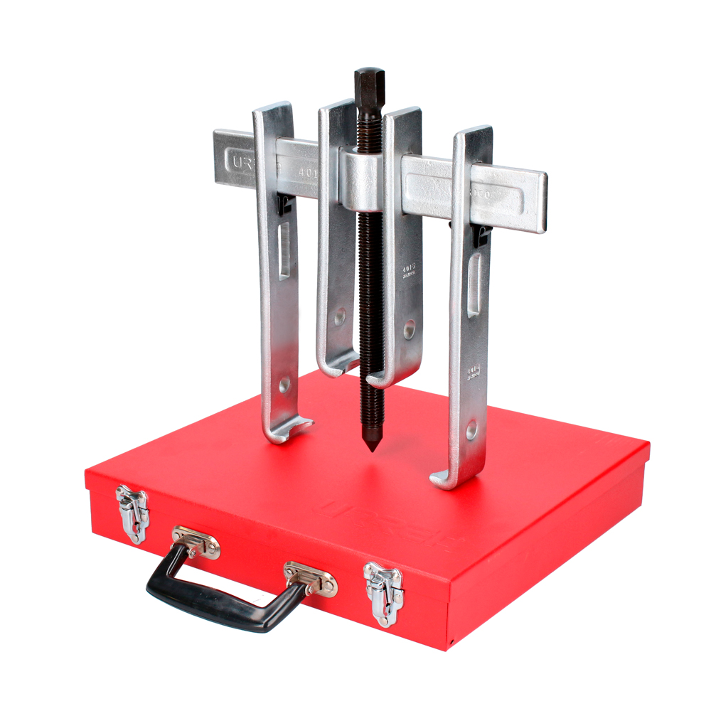 Extractor quijada recta tipo "A" 10 ton, 9 piezas en caja metálica Urrea