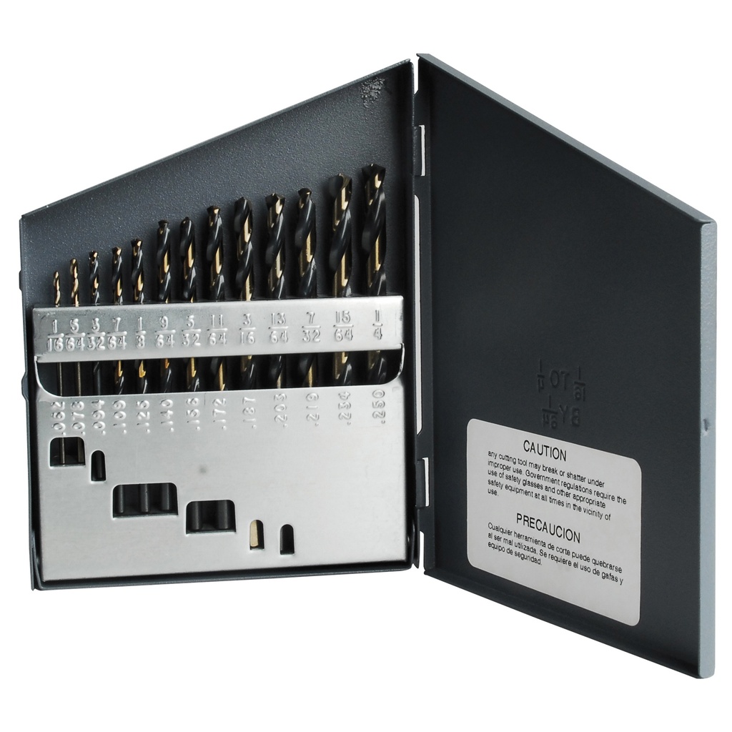 Juego de brocas premium de acero de alta velocidad zanco 3 planos, 13 piezas Urrea