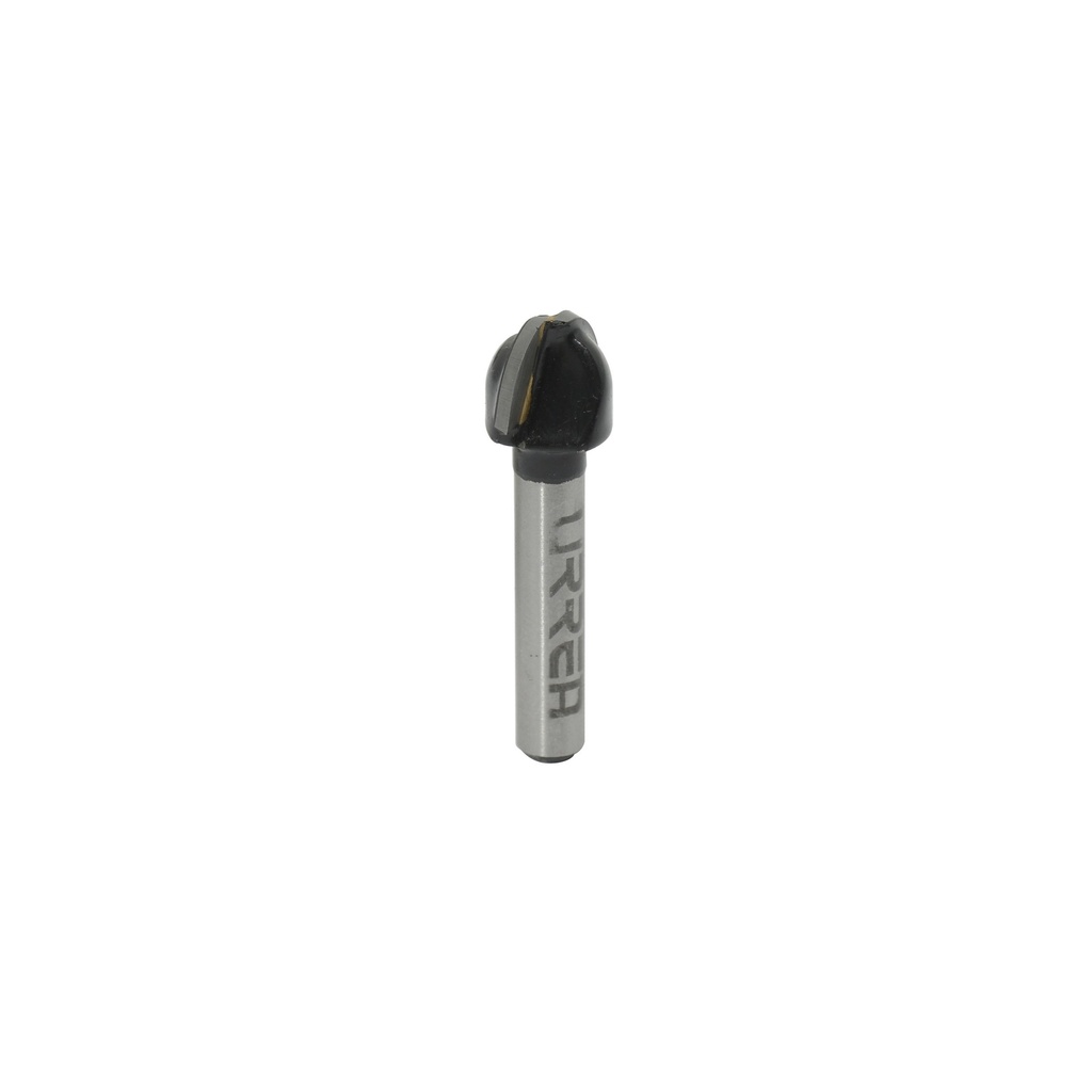 Broca para router de acero de media caña 1/2"  zanco de 1/4" Urrea