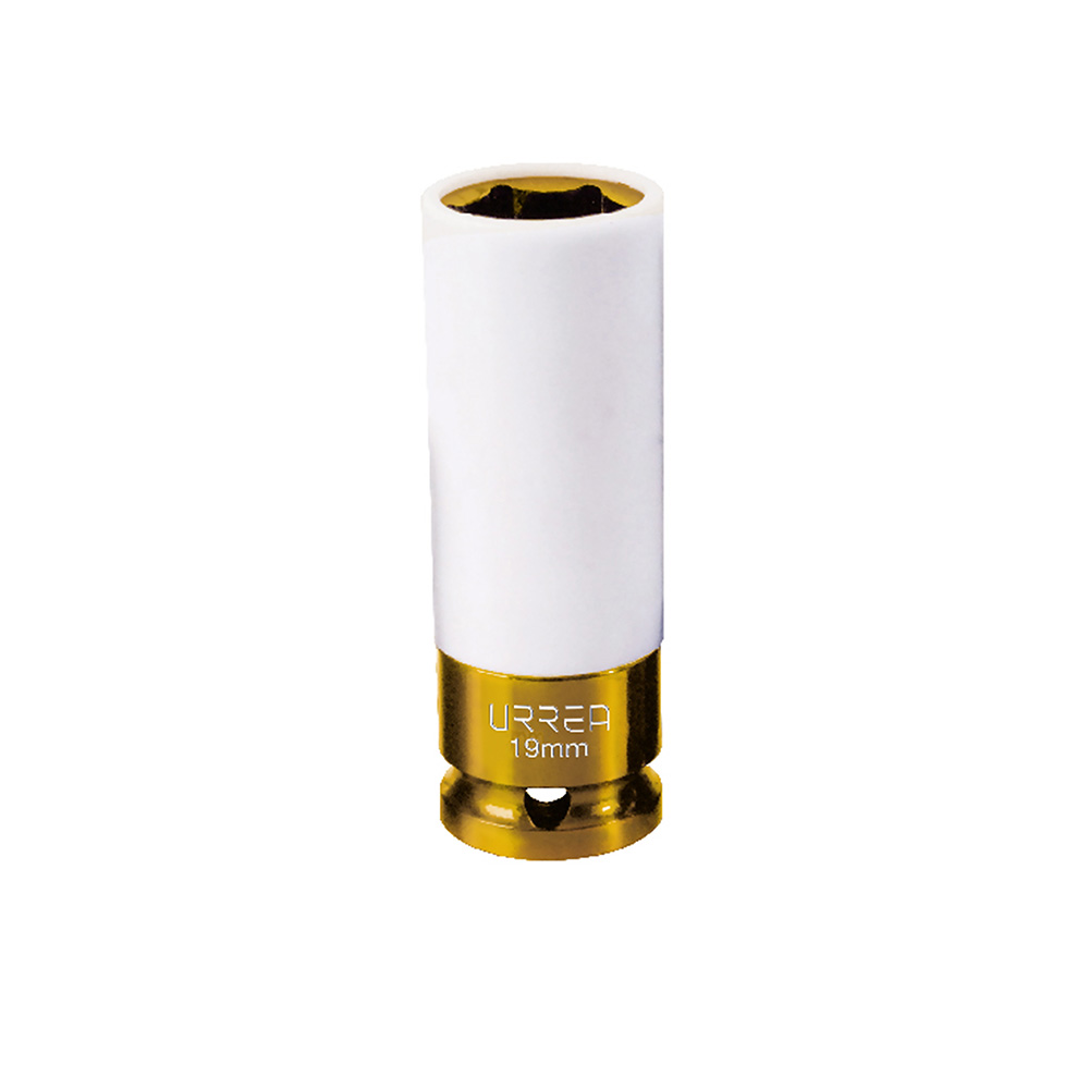 Dado de impacto métrico cuadro de 1/2" con protección Nylamid, 19 mm Urrea