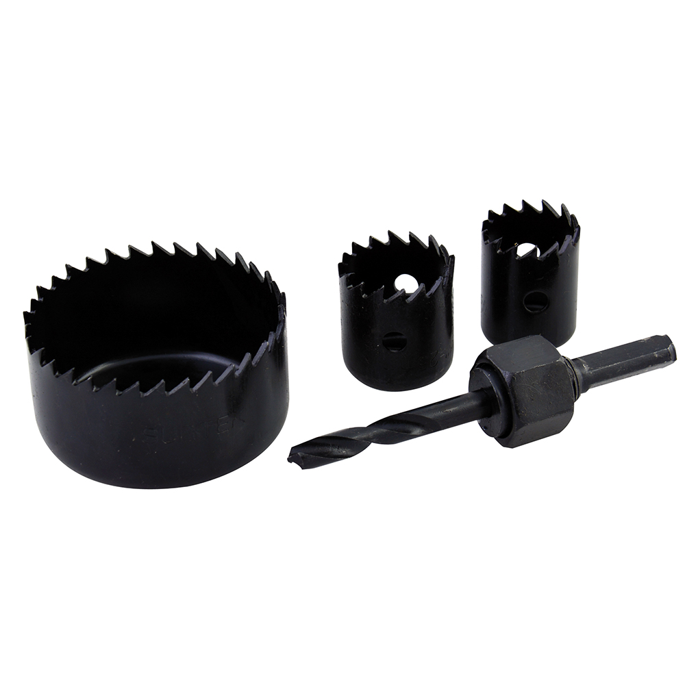 Juego de sierras cortacírculos, 4 piezas Surtek
