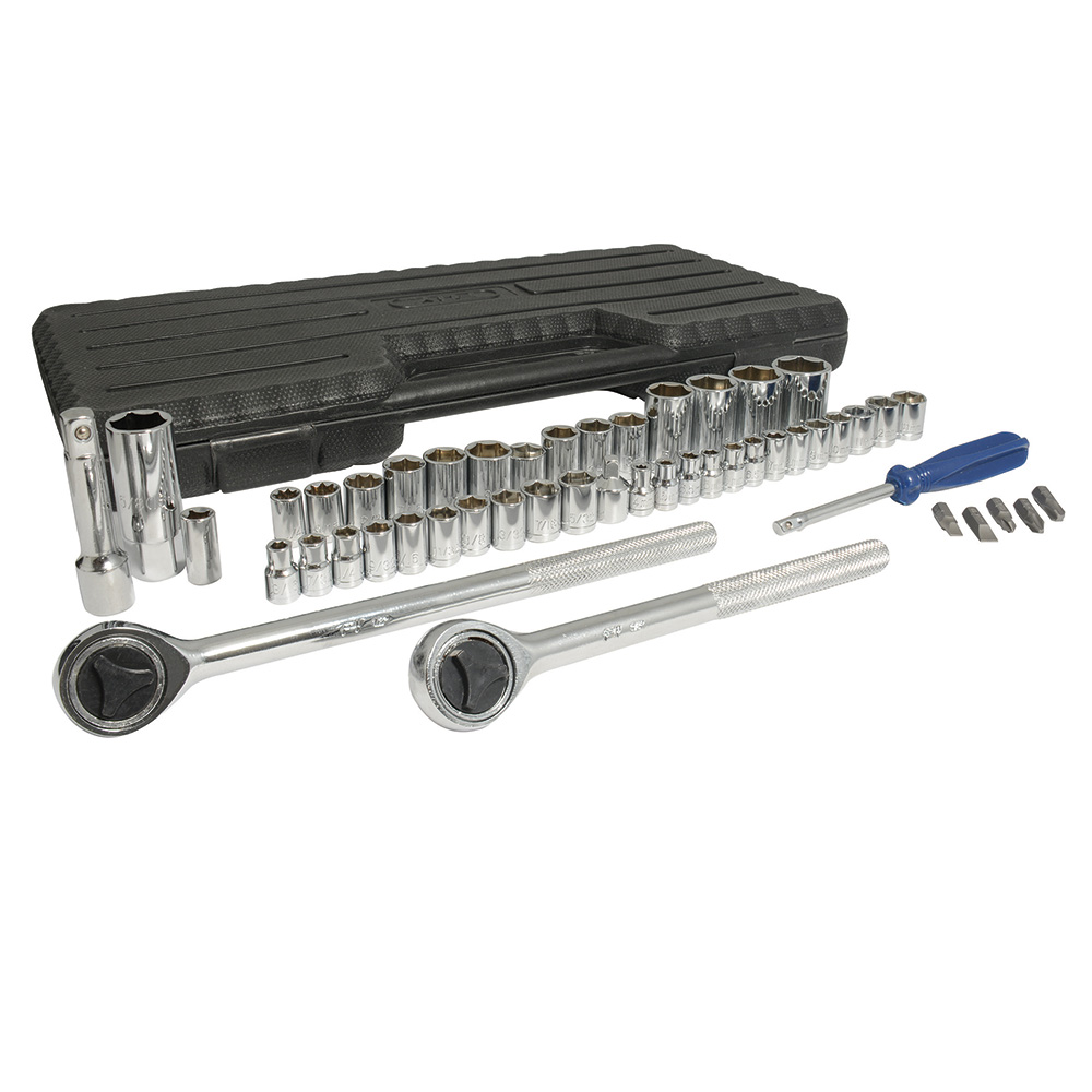 Juego combinado de herramienta 51 piezas, con estuche plástico Foy