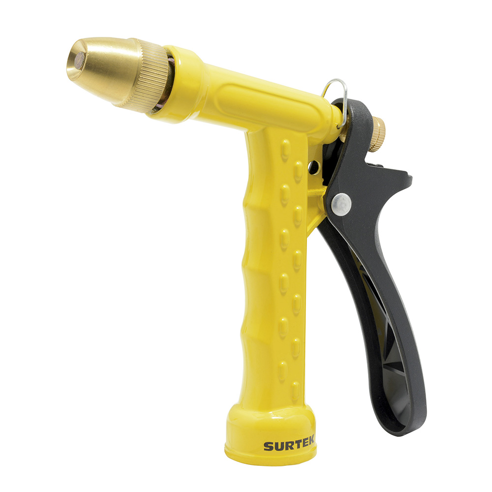 Pistola para riego metálica con boquilla regulable 3/4" GHT Surtek
