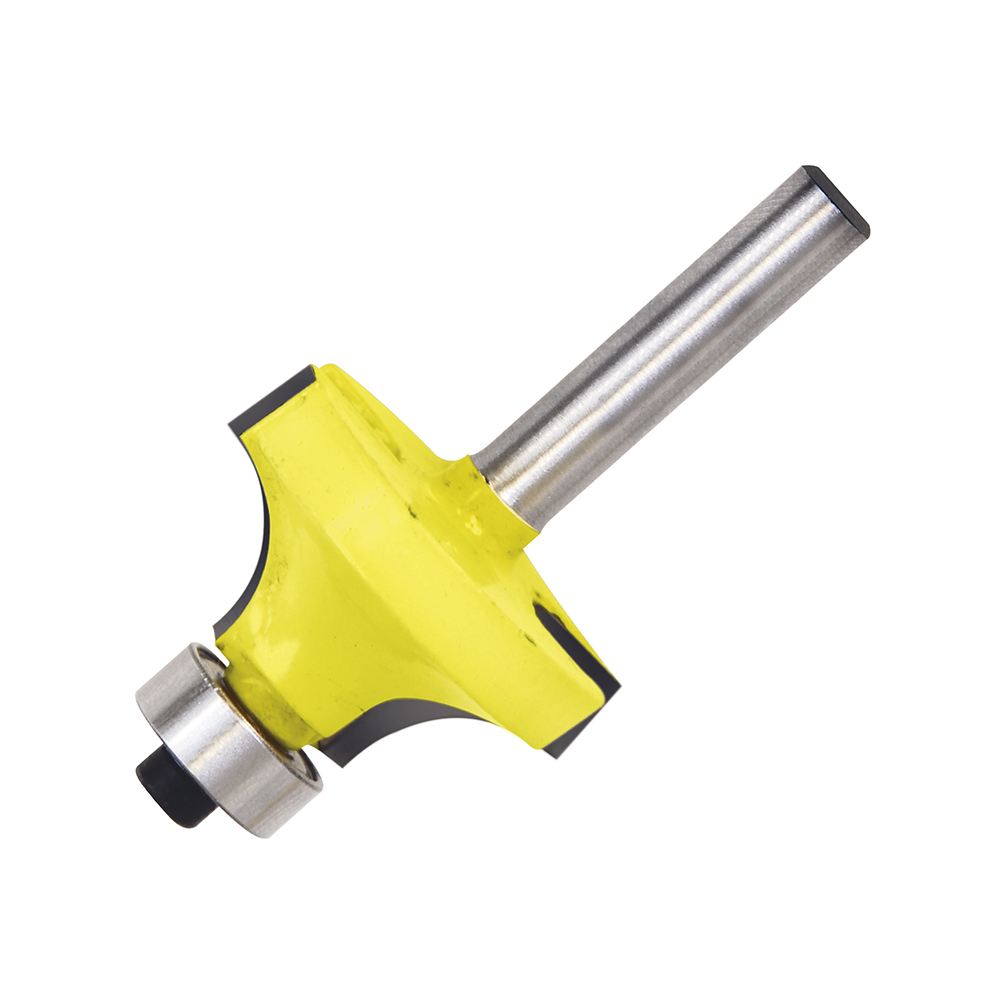Broca para router de acero redondeadora con balero para moldura 1" zanco de 1/4" Surtek