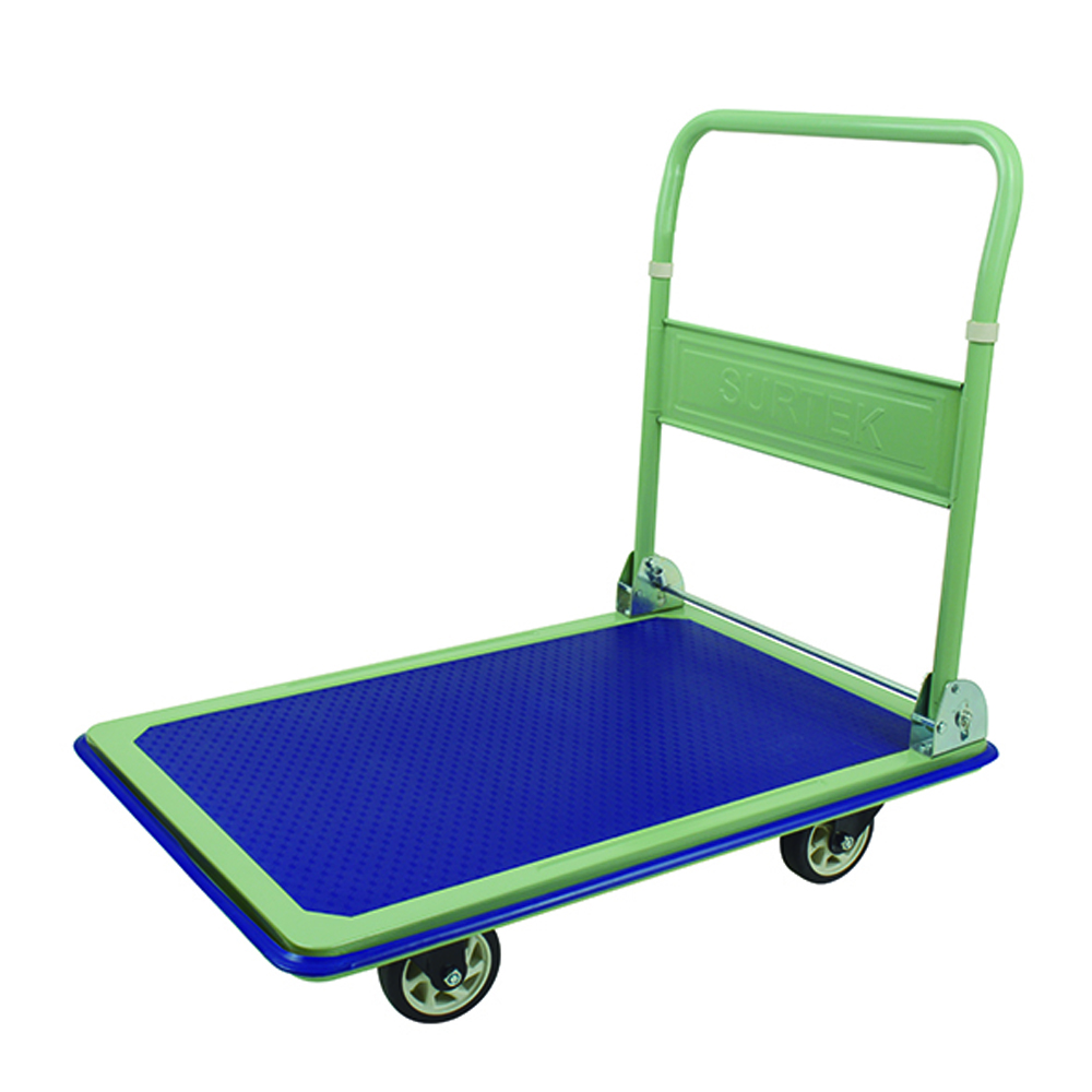 Carro plataforma con maneral retráctil 91.6 cm x 61.6 cm, 5", 300 kg Surtek