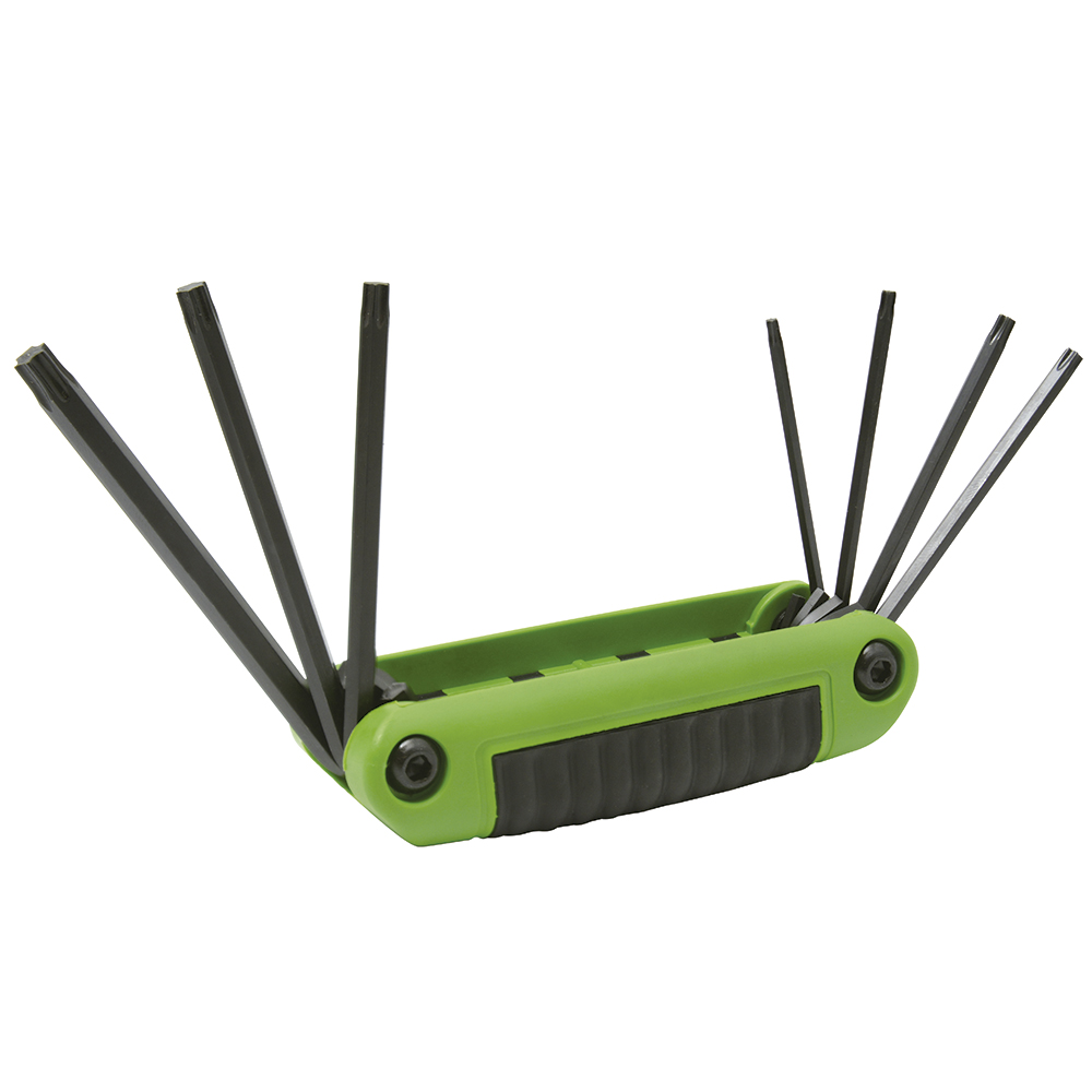 Juego de llaves hexagonales tipo navaja torx T10 a T40 estuche bimaterial, 7 pz Urrea