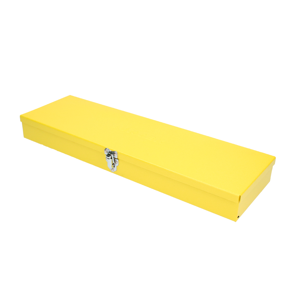 Caja metálica usos múltiples color amarillo 19" x 6" x 2" Surtek