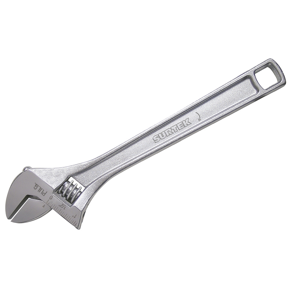 Llave ajustable cromada 8" Surtek
