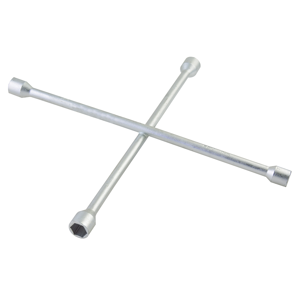 Llave de cruz cromada 14" Foy