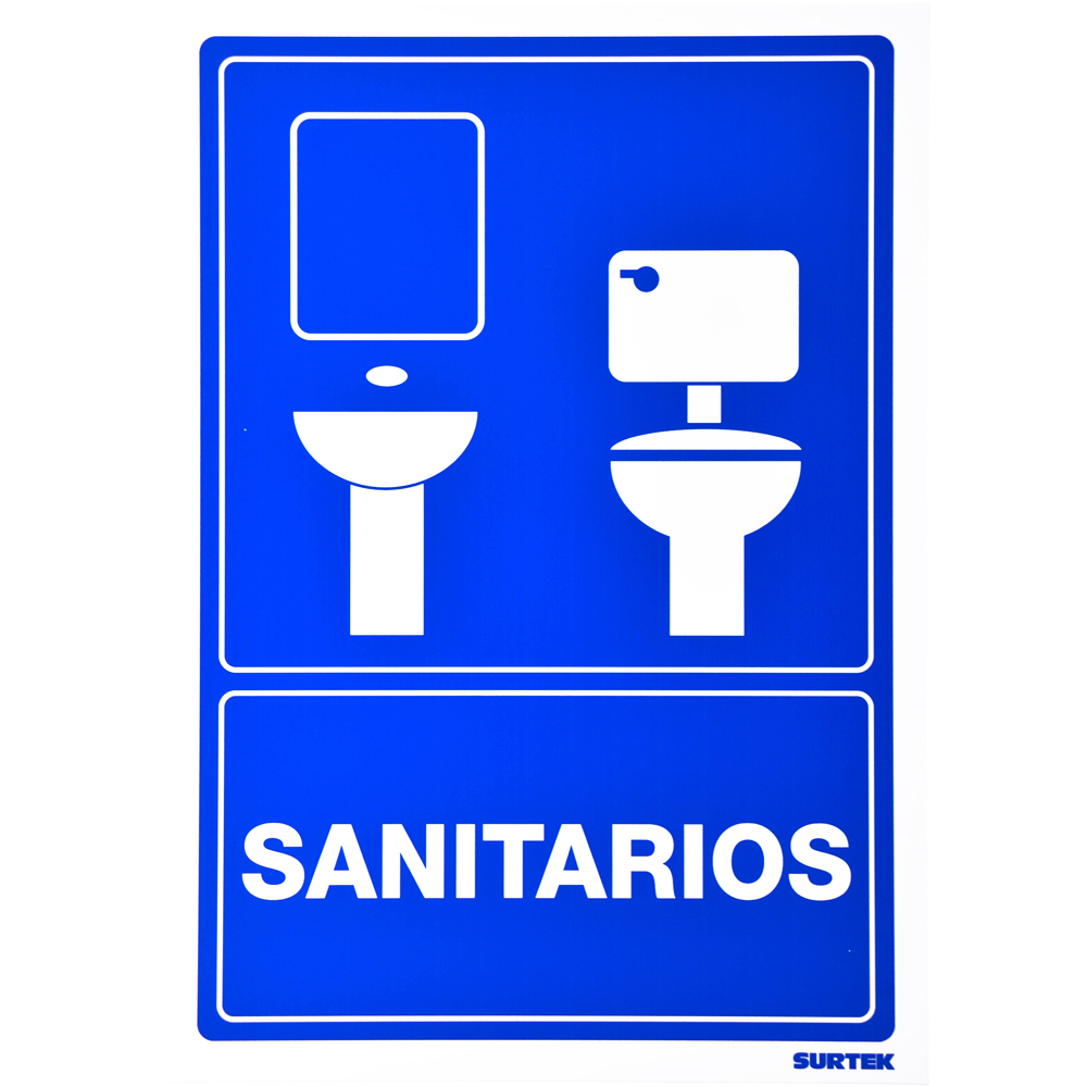 Señal "Sanitarios" Surtek