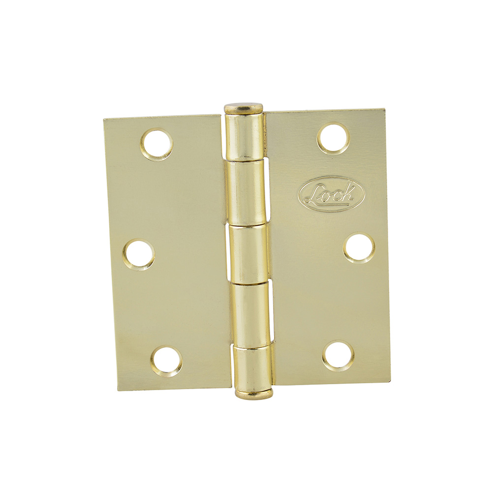 Bisagra cuadrada perno suelto de acero latón brillante 2.5" x 2.5" Lock