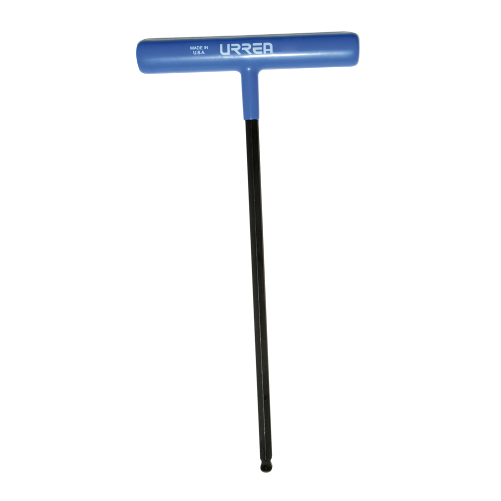 Llave hexagonal larga tipo "T" punta de bola ergonómica métrica, 6 mm Urrea